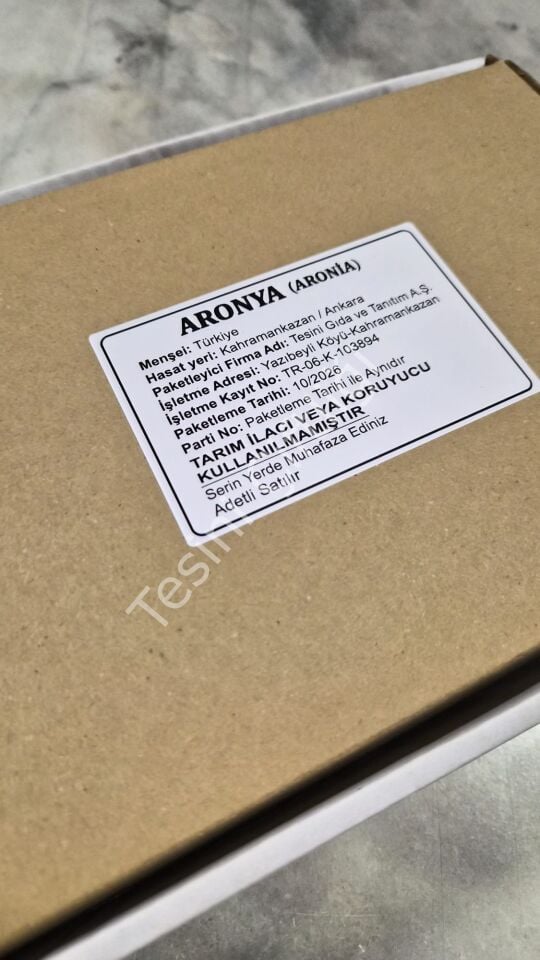 Taze Aronya 1500 g – Karton Kutu Ambalaj